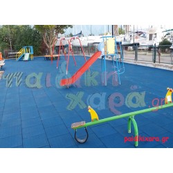 Ελαστικό δάπεδο ασφαλείας EPDM πιστοποιημένο (μπλέ)